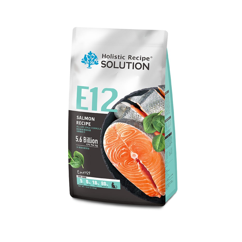 【耐吉斯】E12 能量鮭魚餐 無穀全齡貓配方(貓飼料 貓糧 貓食)4.5LB(2.04KG), , large