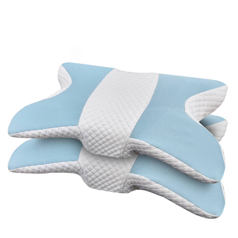 2 sets [Hilton Hilton] Ice Beans breathable slow rebound butterfly memory pillow (pillow/disc pillow/pressure relief pillow/bean pillow) (P8004), , large