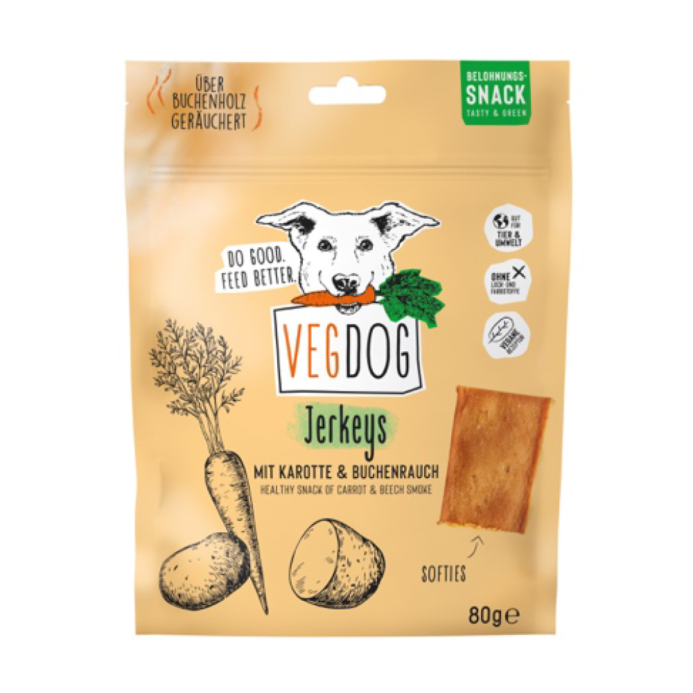 【倆寶貝精品館】VEGDOG德國蔬狗 煙燻香蔬方格餅-胡蘿蔔&山毛櫸80gｘ2入 《 2026/01/10 》, , large