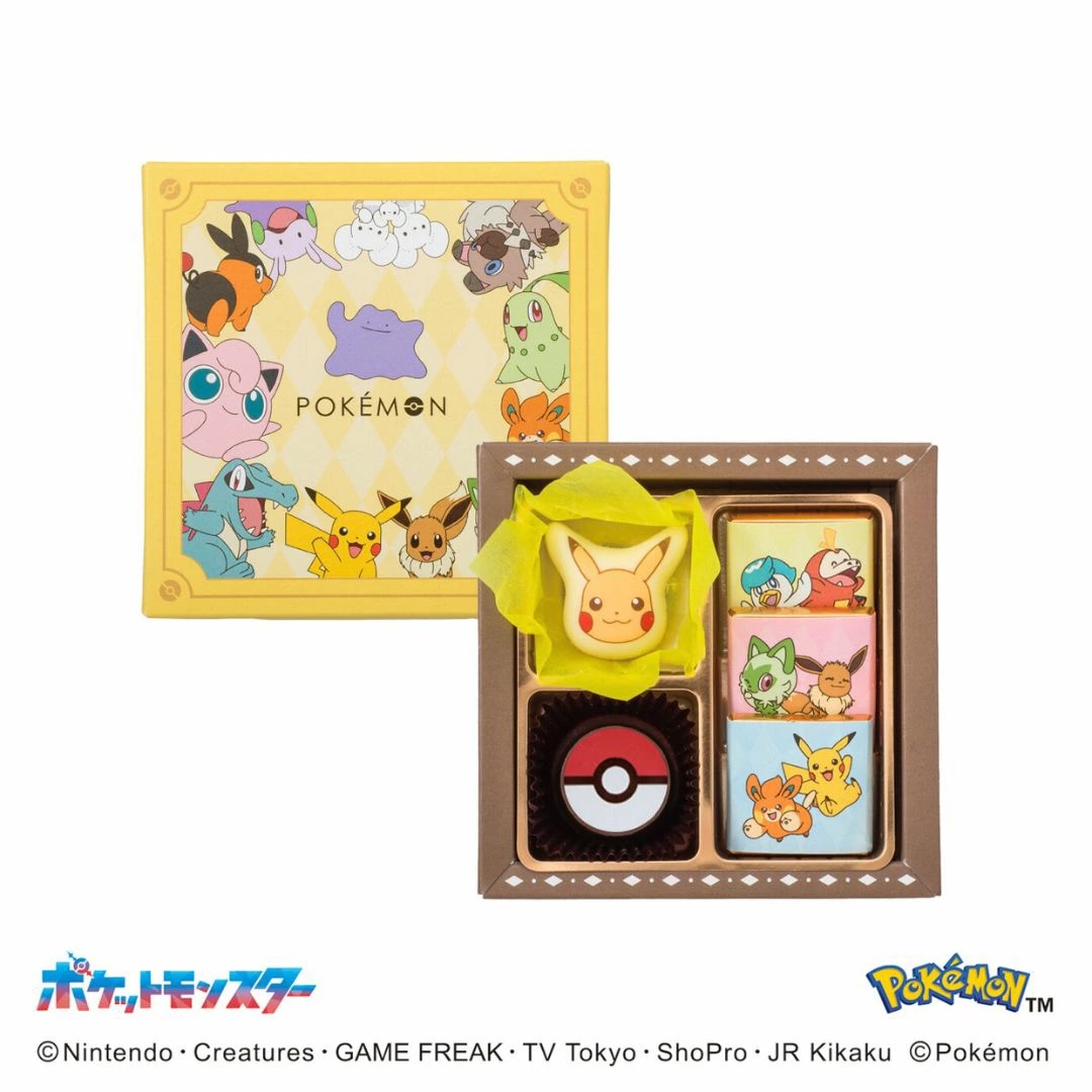 【Shofuuya】Valentine&rsquo;s Day Limited Pok&eacute;mon Shaped Chocolate Gift Box (5 pcs), , large