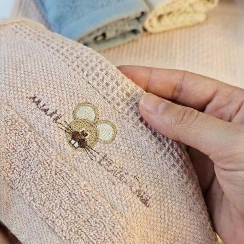 [Kaimei Cotton Industry] excellent pure cotton mesh, skin-friendly adult towel/bath towel/face towel/towel, big-eared rat style, , large