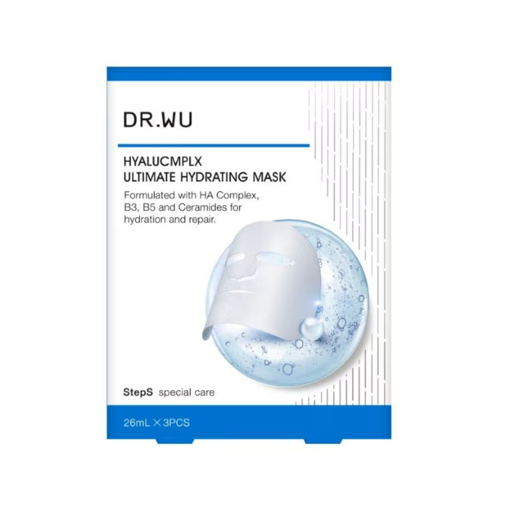 DR.WU 玻尿酸保濕微導面膜26ml 3片入/盒 公司貨, , large