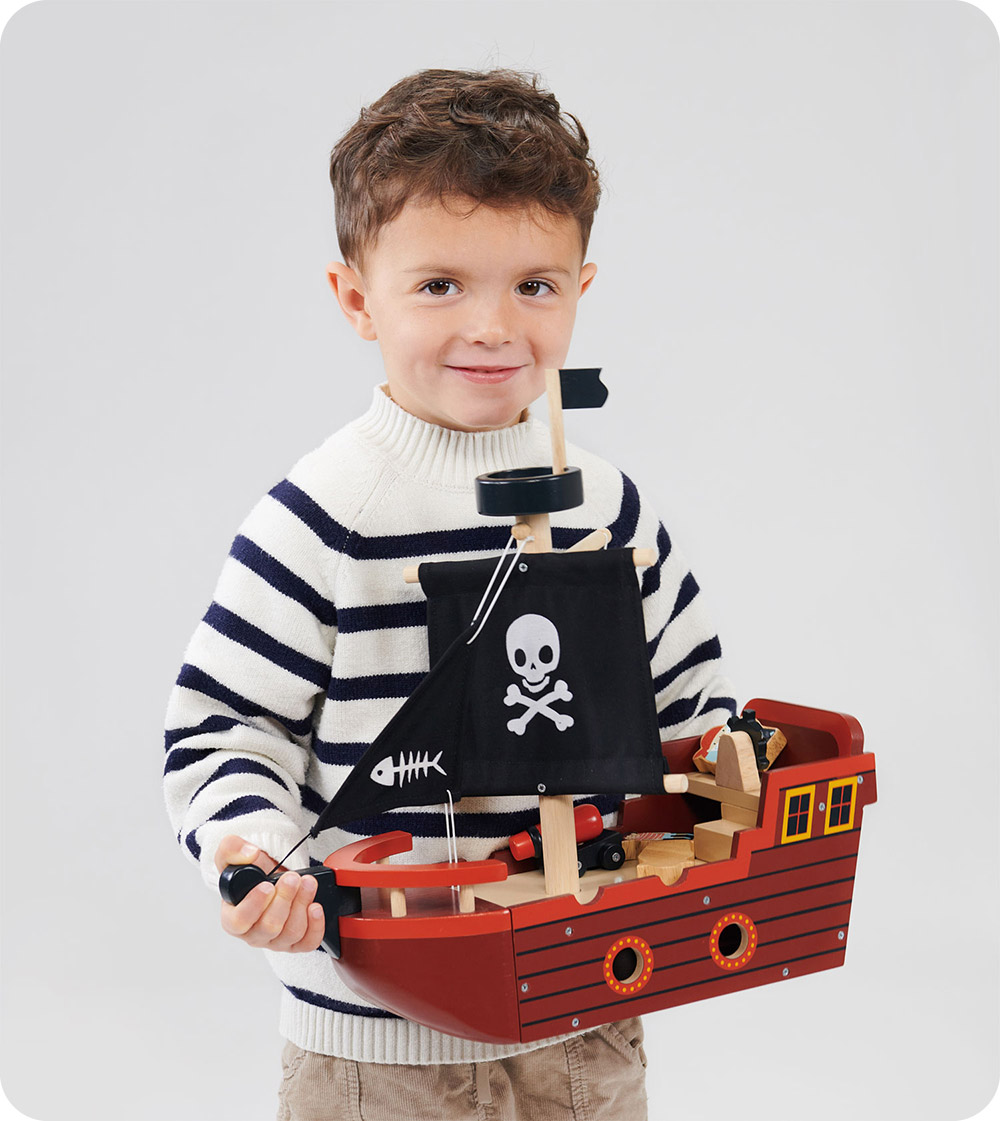 【Mentari】Fishbones Pirate Ship, , large
