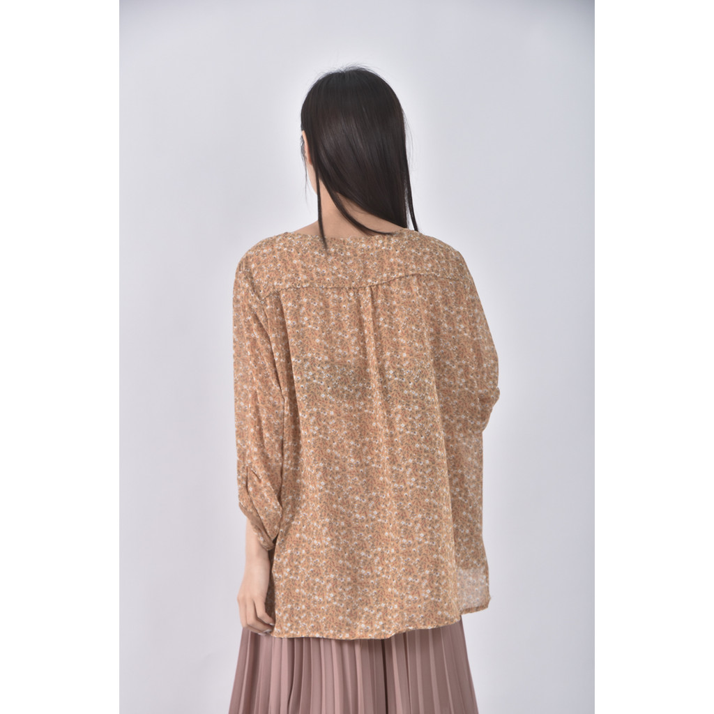 (XL) yi hie棉質圓領黃色長袖上衣二手衣, , large