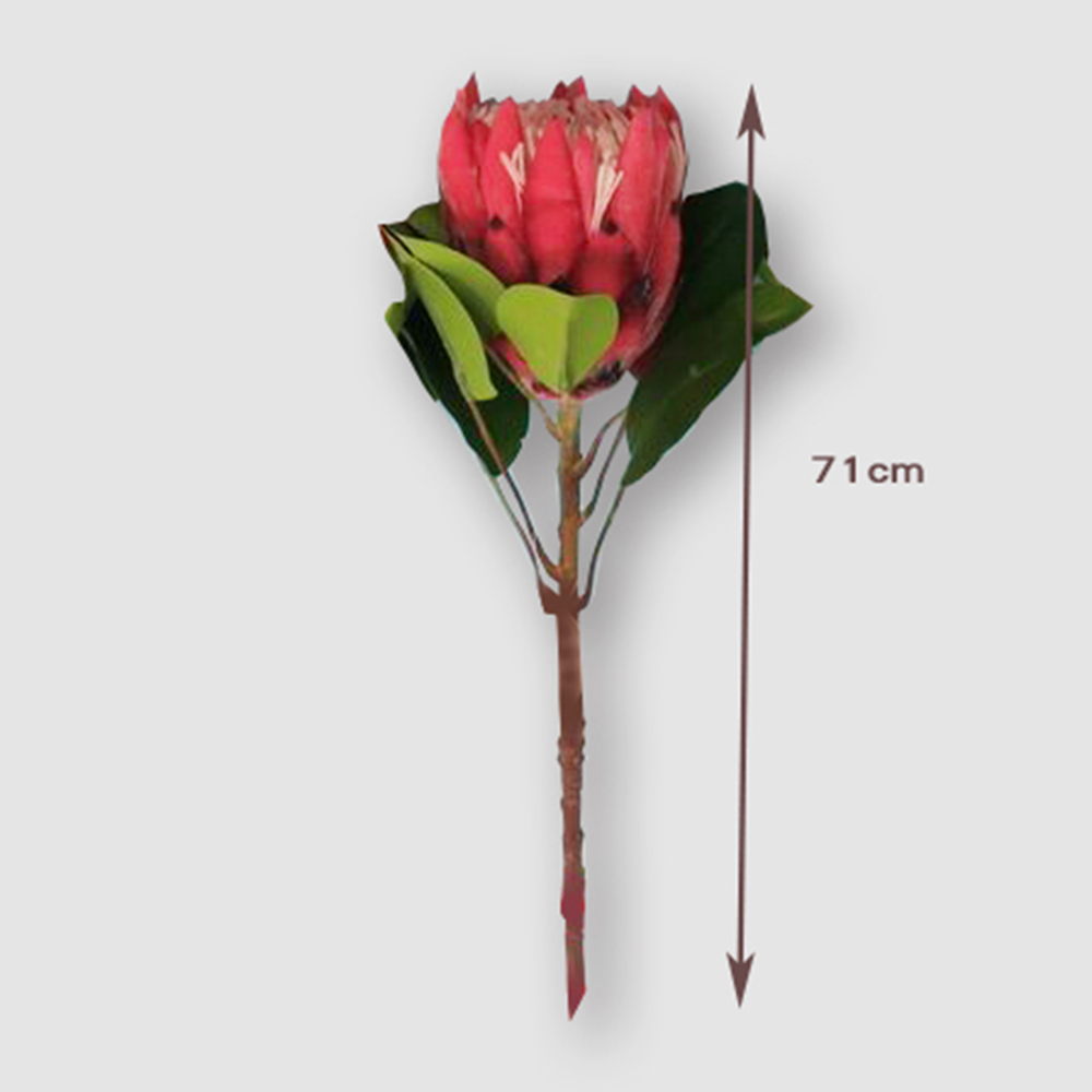 ARTFIACIAL PROTEA CYNAROIDES SPARY-FUCHSIA, , large