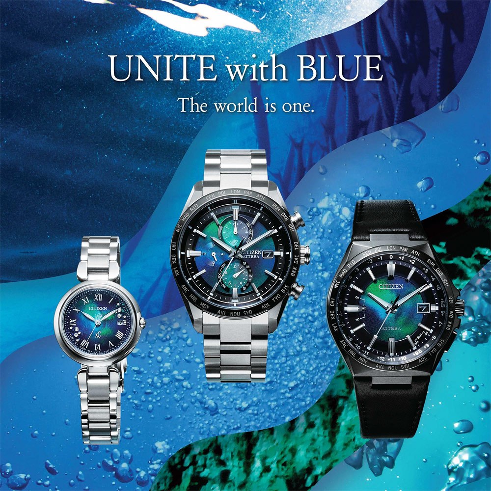 ∣ ∣CITIZEN星辰 千彩之海UNITE withBLUE XC 鈦 光動能電波萬年曆女錶ES9460-61L, , large