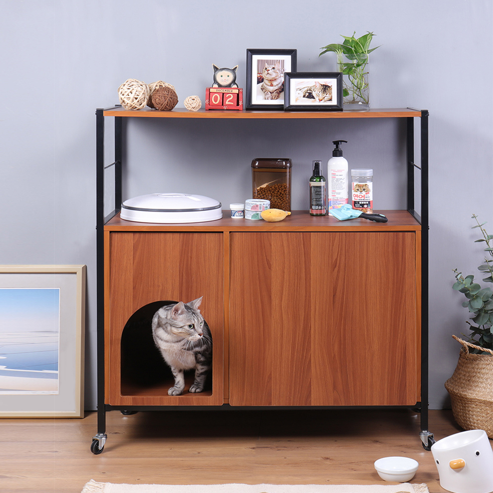 《C&B》貓家具-隱藏式貓砂櫃多用途居家收納置物櫃/台灣生產, , large