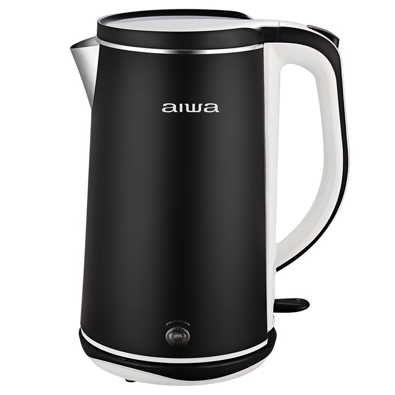 AIWA 愛華 1.8L雙層防燙電茶壺 DKS110518 黑色, , large