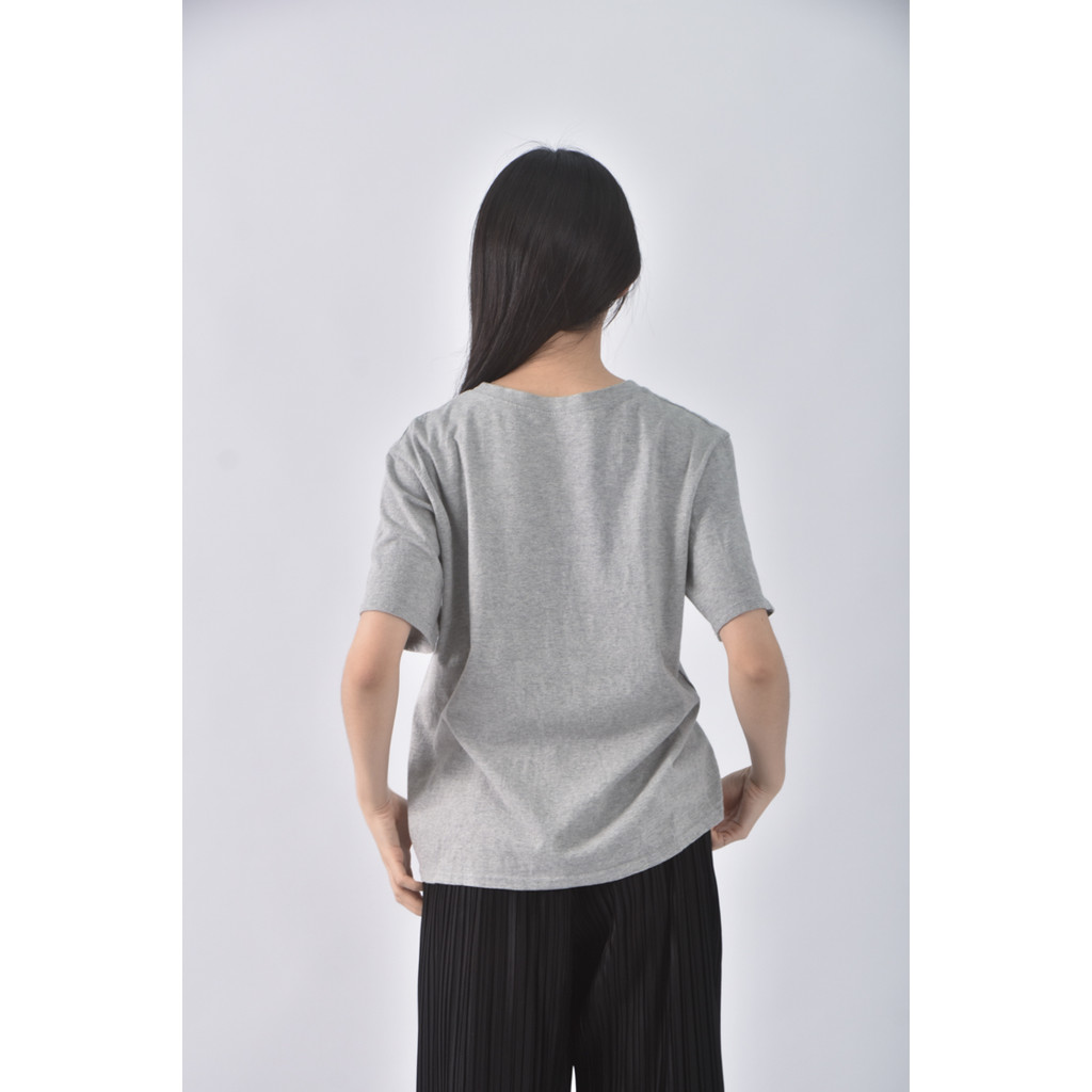 (S) 小熊灰色短袖上衣二手衣, , large