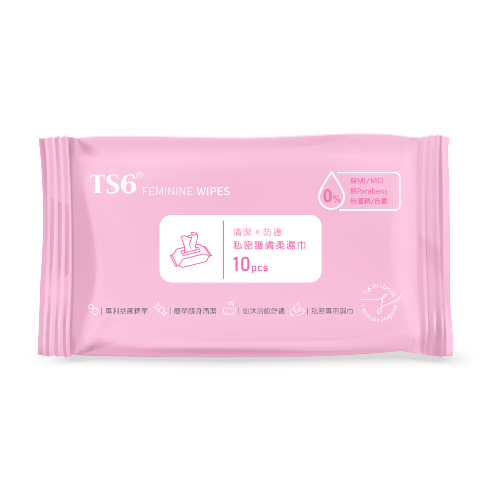〔TS6〕私密護膚柔濕巾(私密濕紙巾 專利益生菌 潔淨 )