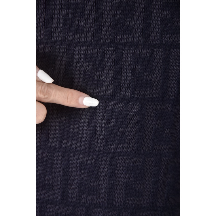 (S) fendi質感棉質藍色短袖上衣二手衣, , large