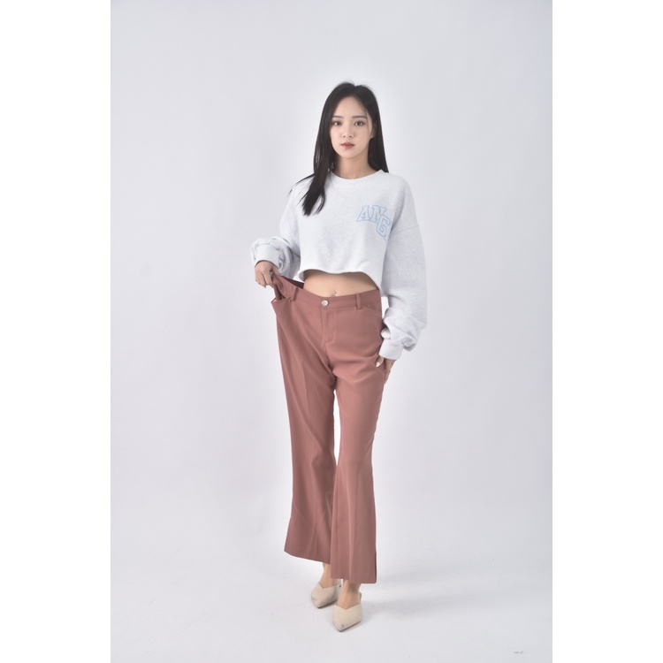 (L) iris質感粉色長褲二手衣, , large