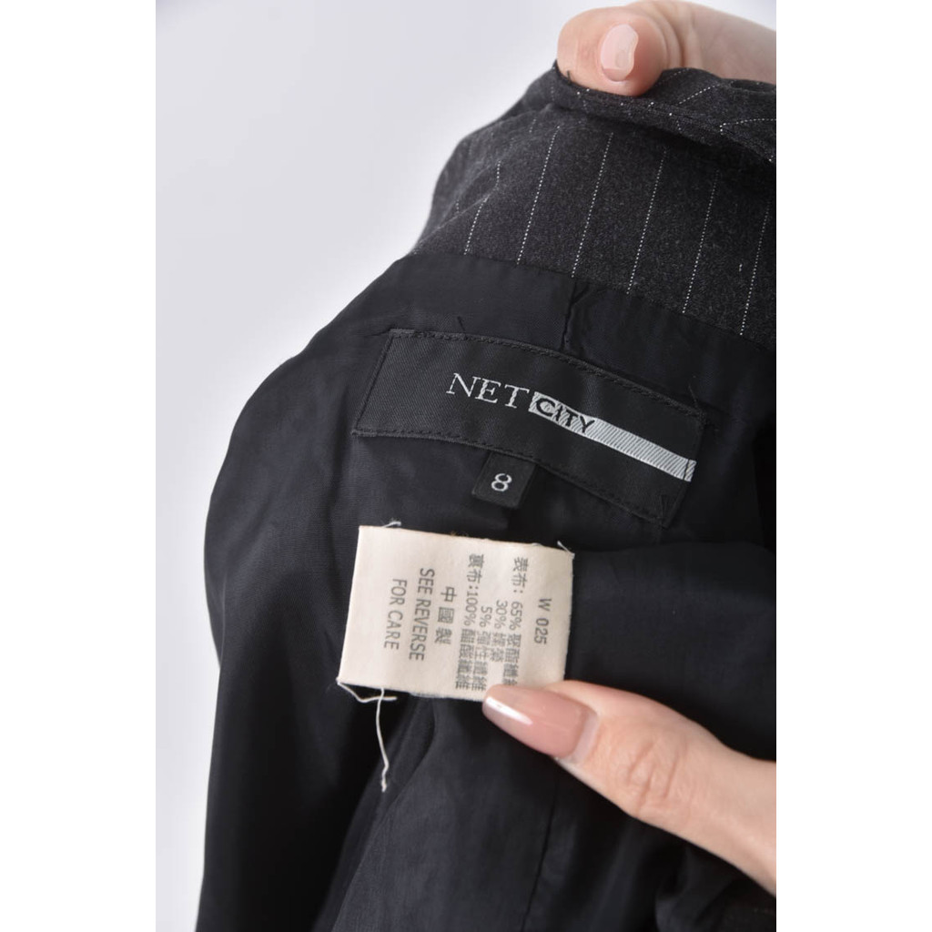 (2XL) net city西裝灰色套裝二手衣, , large