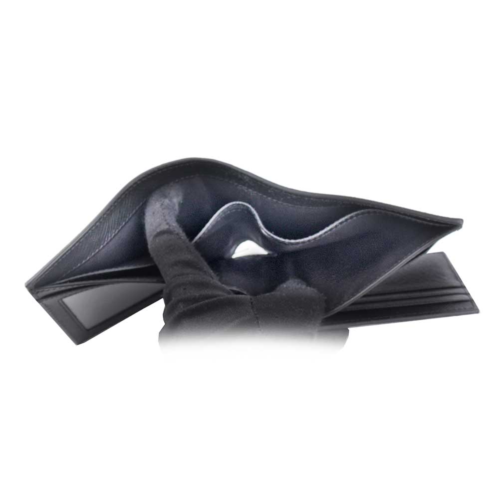 Montblanc 萬寶龍 匠心系列防刮牛皮 6+2透明卡層對開短夾/黑色, , large