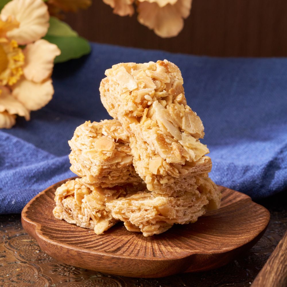 Almond Brittle 200g | Natural Nut Aroma, Low Sugar, Handmade Taiwan Snack【ChouChou Enterprise】, , large