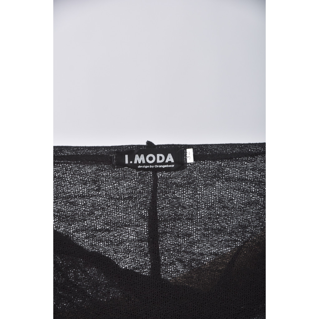(S) i moda連帽黑色外套二手衣, , large