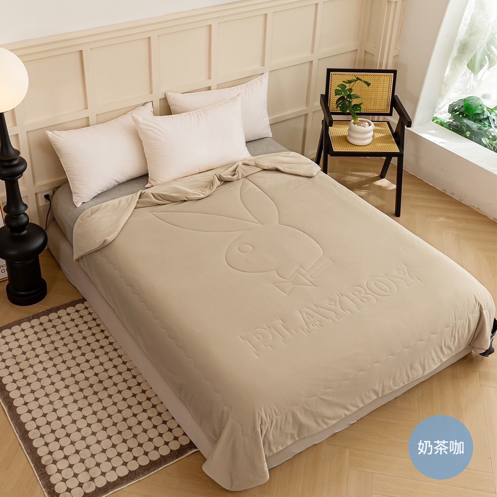 【PLAY BOY】極凍涼感夏日冰冰被(涼被/涼感被/冷氣毯)尊爵灰, , large