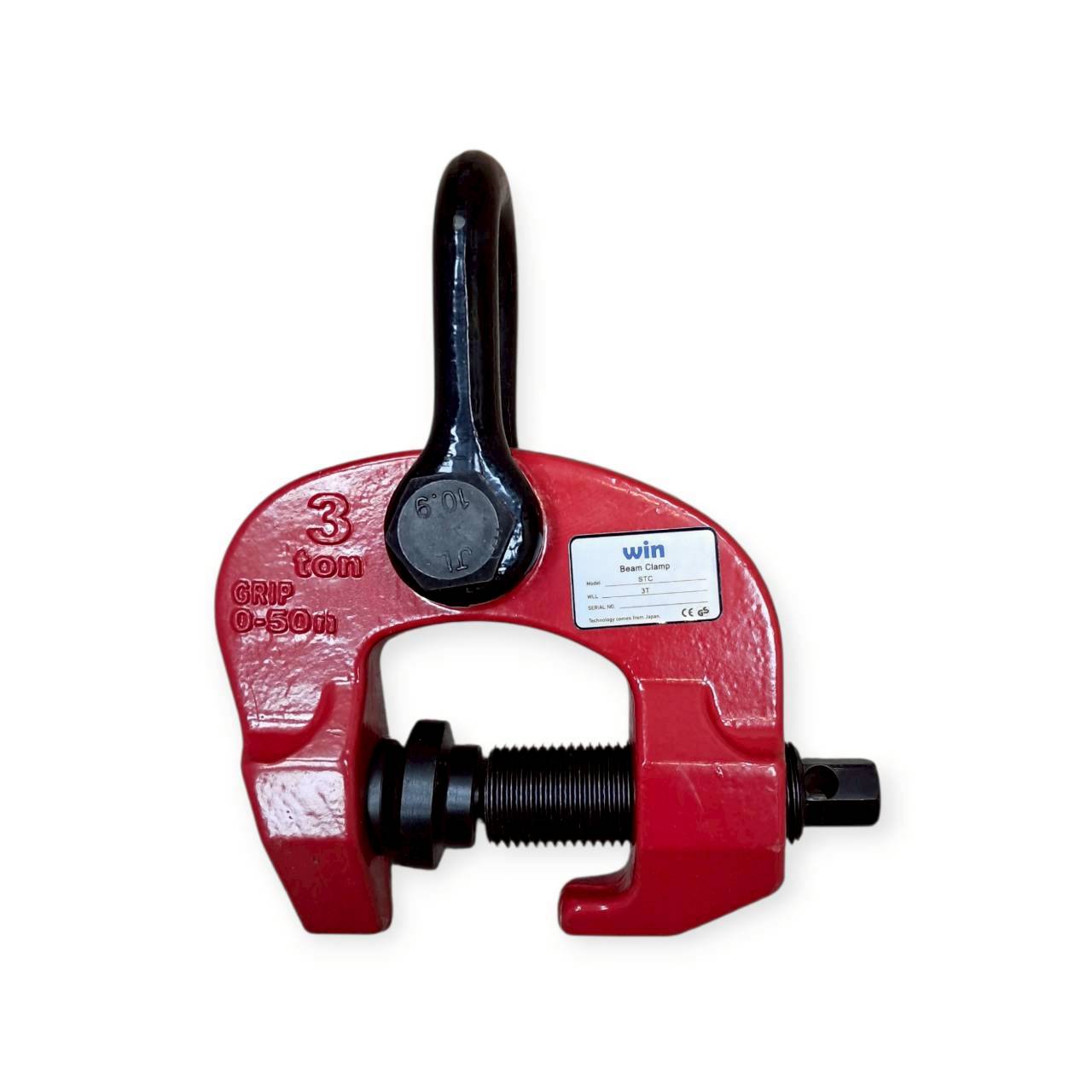 WIN 五金 WIN  3T 螺旋式夾具 螺旋式吊夾 安全吊具 鋼軌夾鉗 吊夾 H型鋼吊具 圓管吊具 吊車架, , large