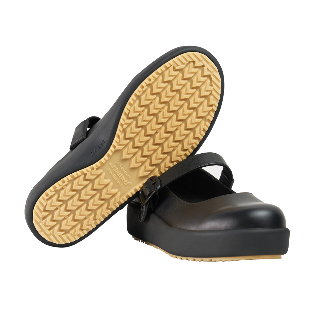 【AHbuffett防滑鞋】AH-33 #26.5 瑪莉珍鞋 防滑 牛皮 EVA鞋底 防滑工作鞋 止滑鞋 廚師廚房鞋 厚底 增高 寬楦 餐廳外場, , large