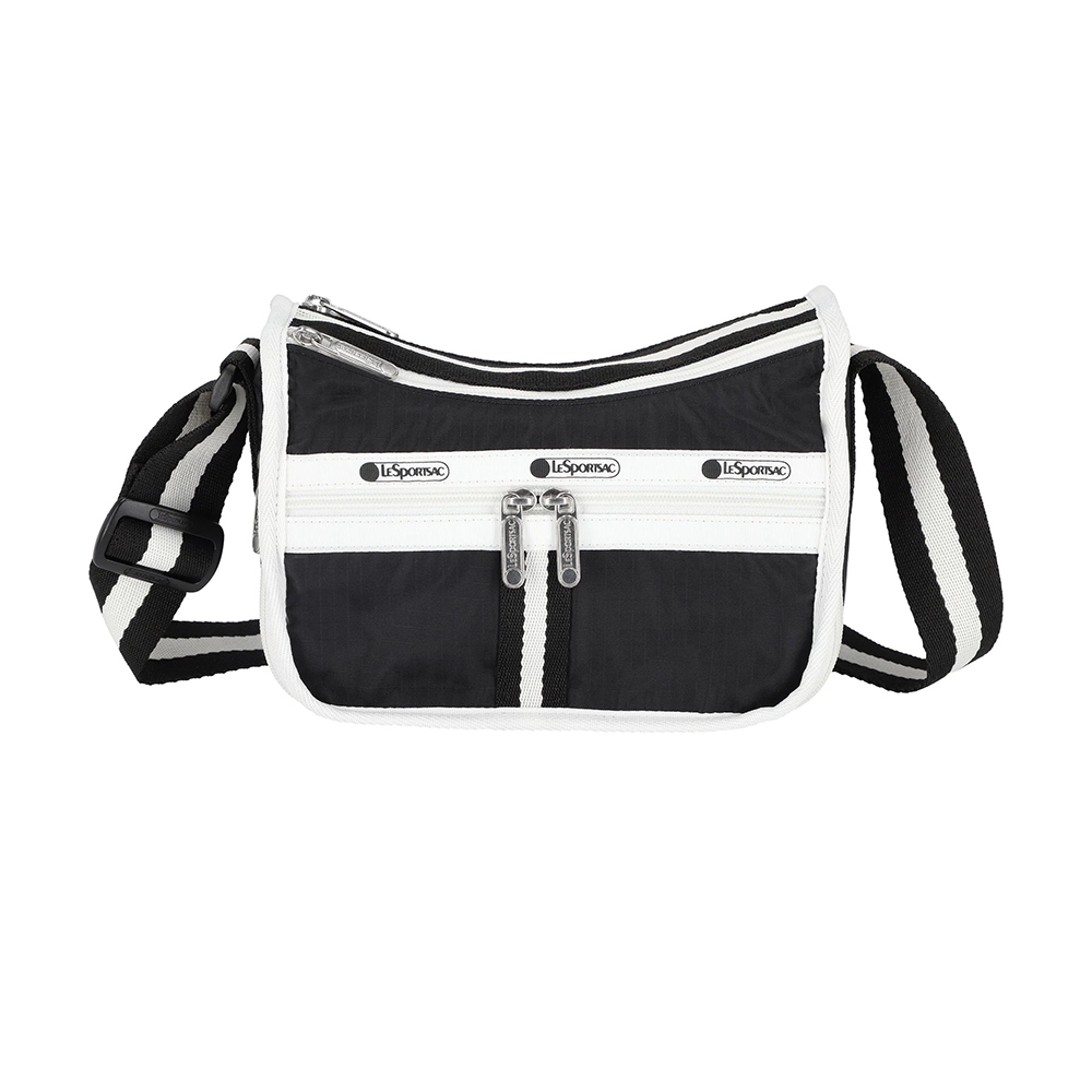 |快速出貨|Lesportsac Small Everyday Bag 小型斜背包 -滾邊夜幕黑, , large