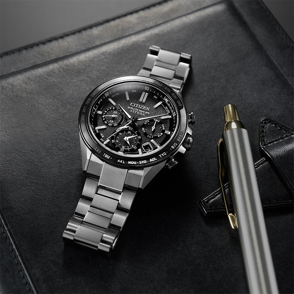 CITIZEN 星辰 GPS衛星對時光動能鈦金屬手錶 CC4058-67X, , large