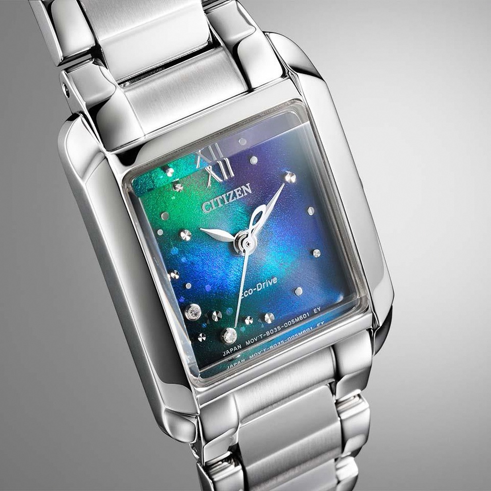 CITIZEN 星辰 千彩之海UNITE with BLUE L系列 光動能大三針女錶 EW5591-60L, , large