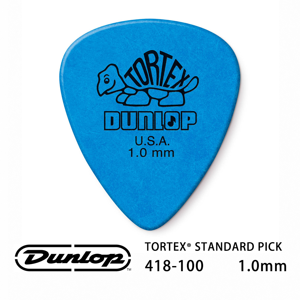 Jim Dunlop Tortex Standard 418R 1.0mm Pick (三片、十片組)【敦煌樂器】, , large