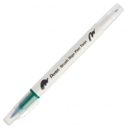 【 Pentel 飛龍 】雙頭柔繪筆 10支/盒 SESW30C   -  T122 黃, , large