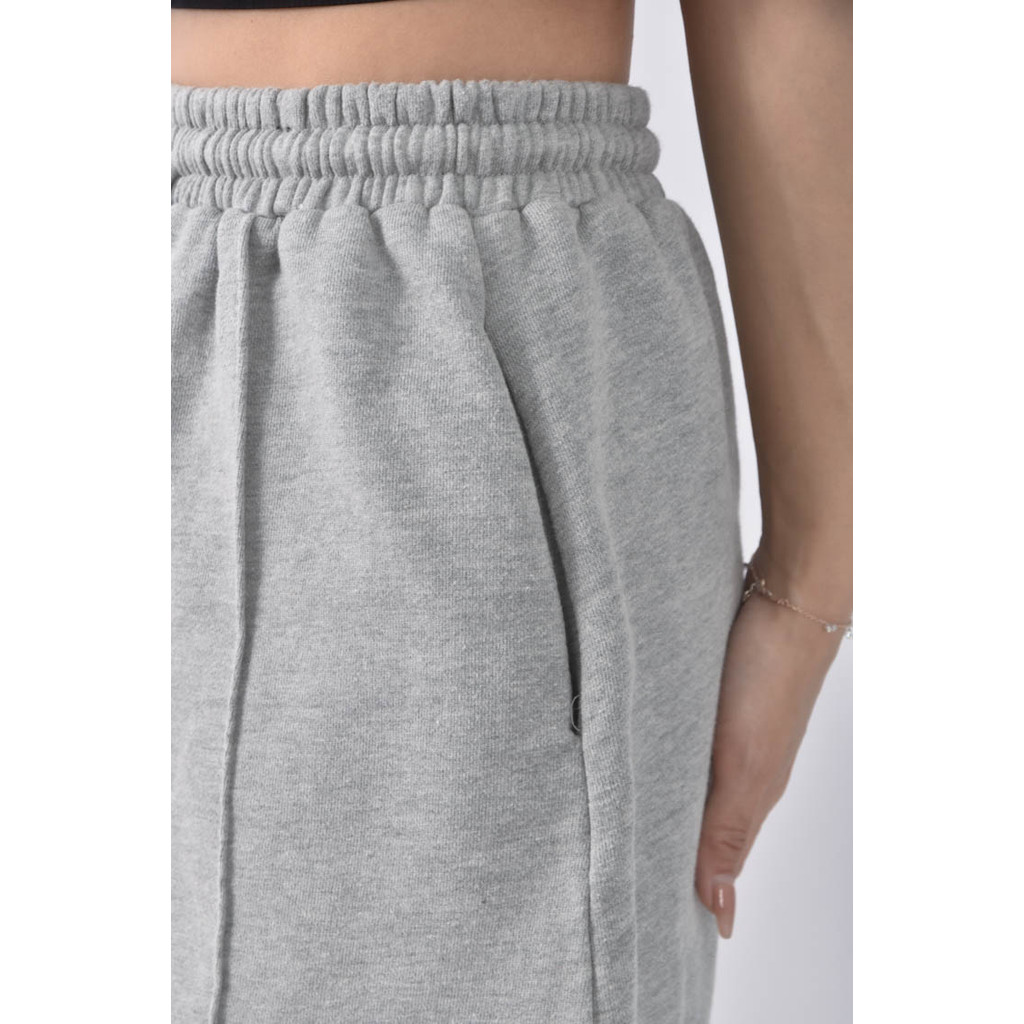 (S) 【粿粿私服】queenshop韓牌棉質純棉灰色短裙二手衣, , large