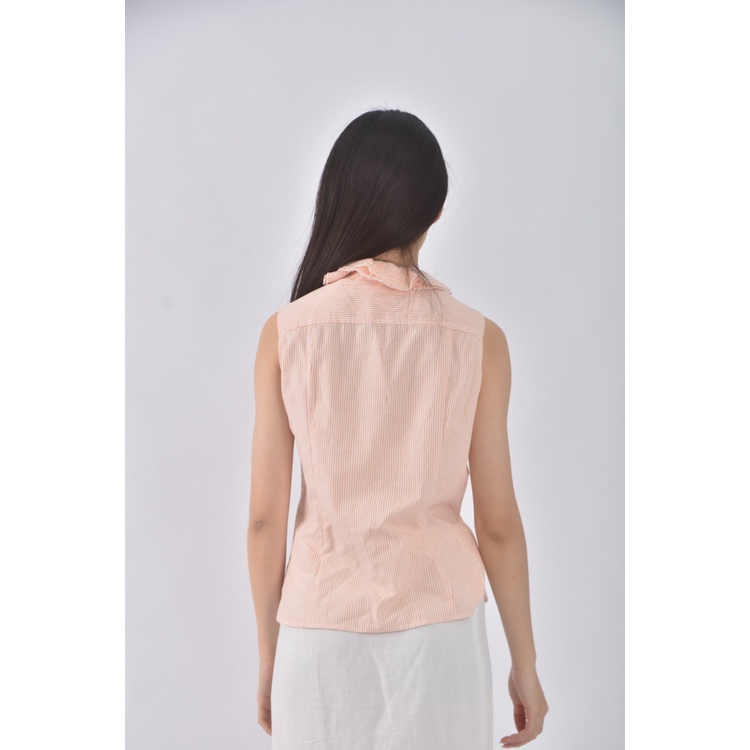 (S) naracamicie無袖橘色襯衫上衣二手衣, , large