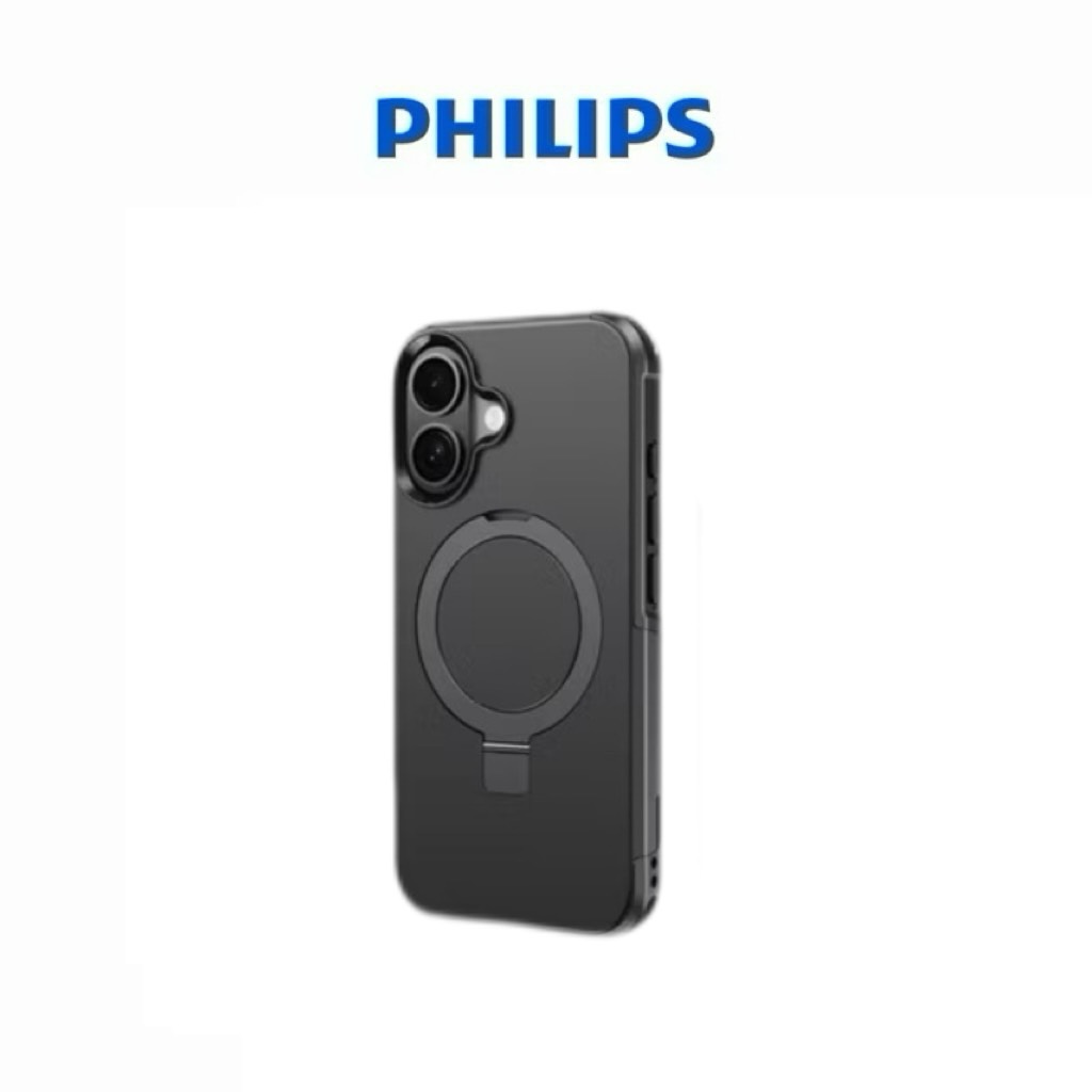 【Leo手機周邊專賣店】 PHILIPS飛利浦 軍規雙層磁吸支架防摔保護殼  / DLK6125B / iPhone 16, , large