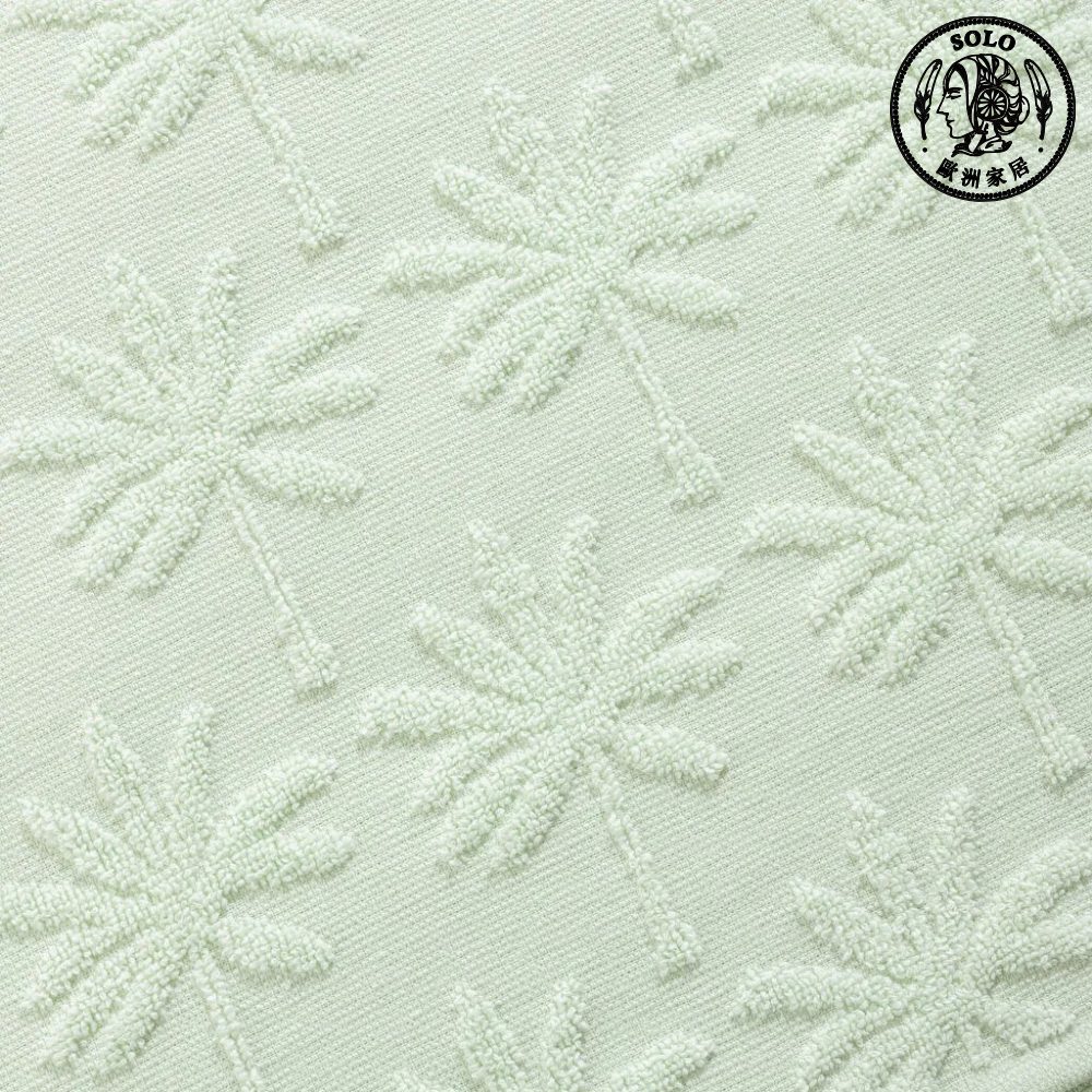 【SOLO Vintage】LCW Home 70x140cm Green Palm Leaf Bath Towel 100% Cotton Made in Turkey, , large