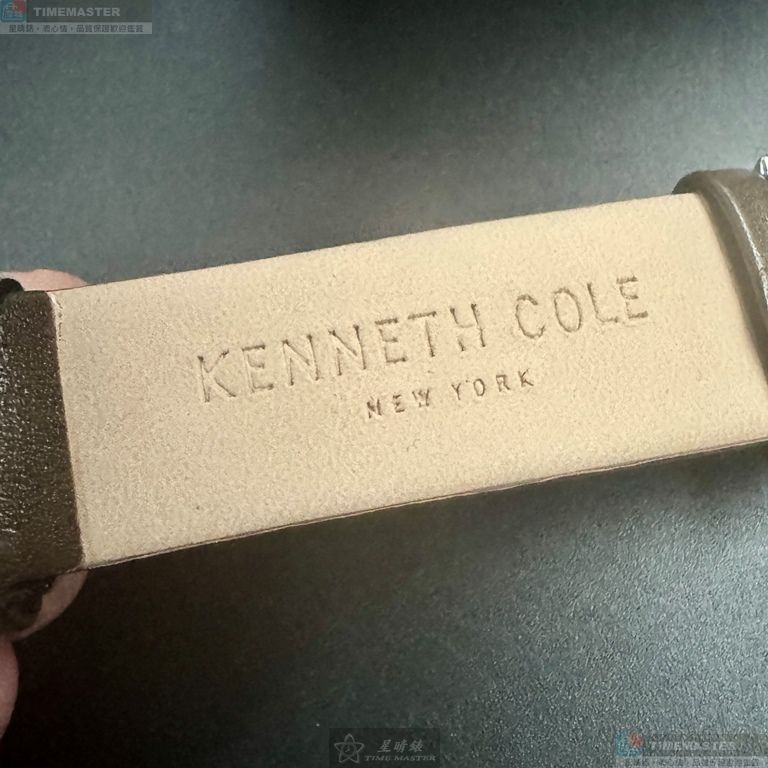 [星晴錶業]Kenneth Cole手錶,42mm,KC00009古銅雙面機械鏤空錶面銀錶殼咖啡色真皮皮革錶帶款, , large