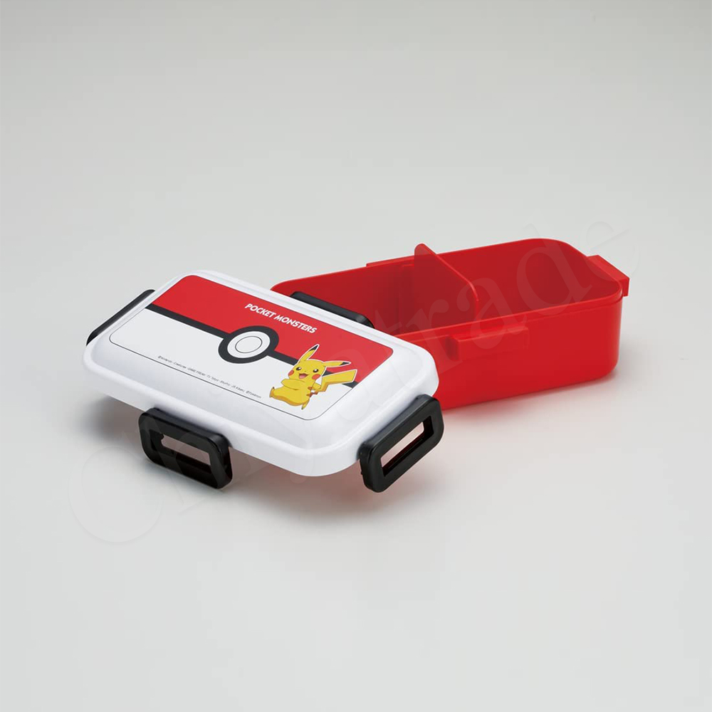 【百科良品】日本製 精靈寶可夢 皮卡丘寶貝球 保鮮便當盒530ML+環保筷子18CM(日本境內版), , large