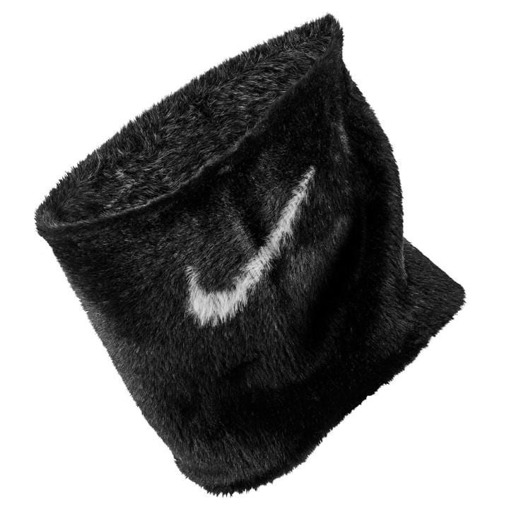 [秉宸] NIKE BIB PLUSH KNIT 絨毛頸套 黑 保暖 防風 穿搭 針織頸套 毛毛頸套 N1008869, , large