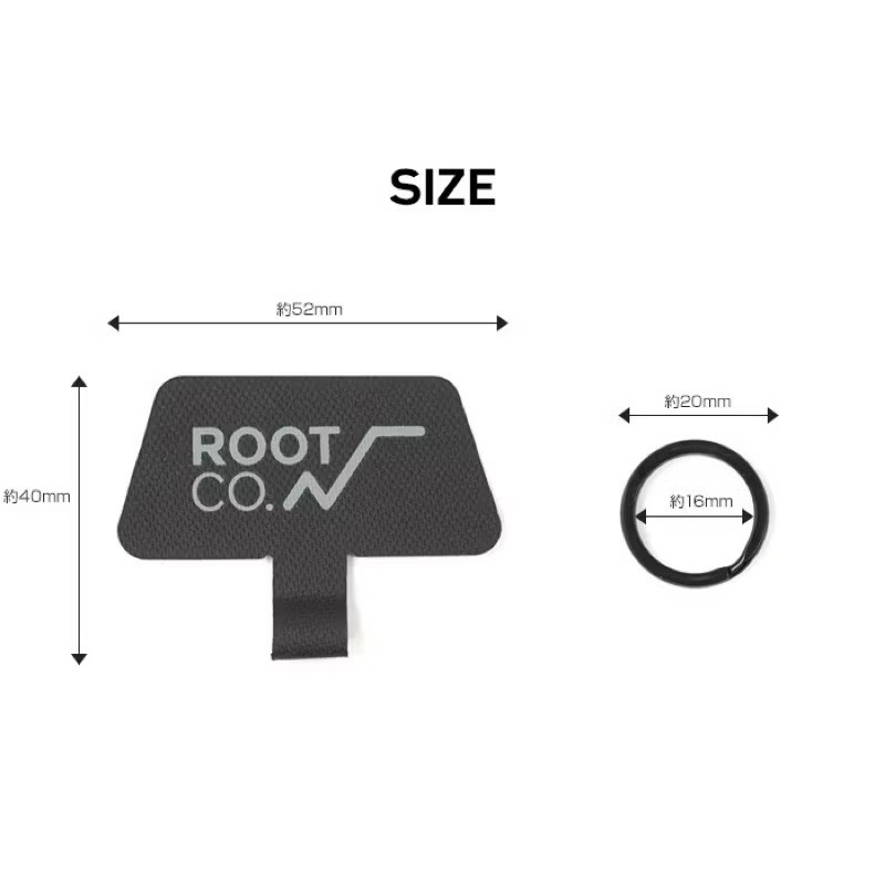 【Leo手機周邊專賣店】ROOT CO. 手機掛繩夾片 / 黑色, , large