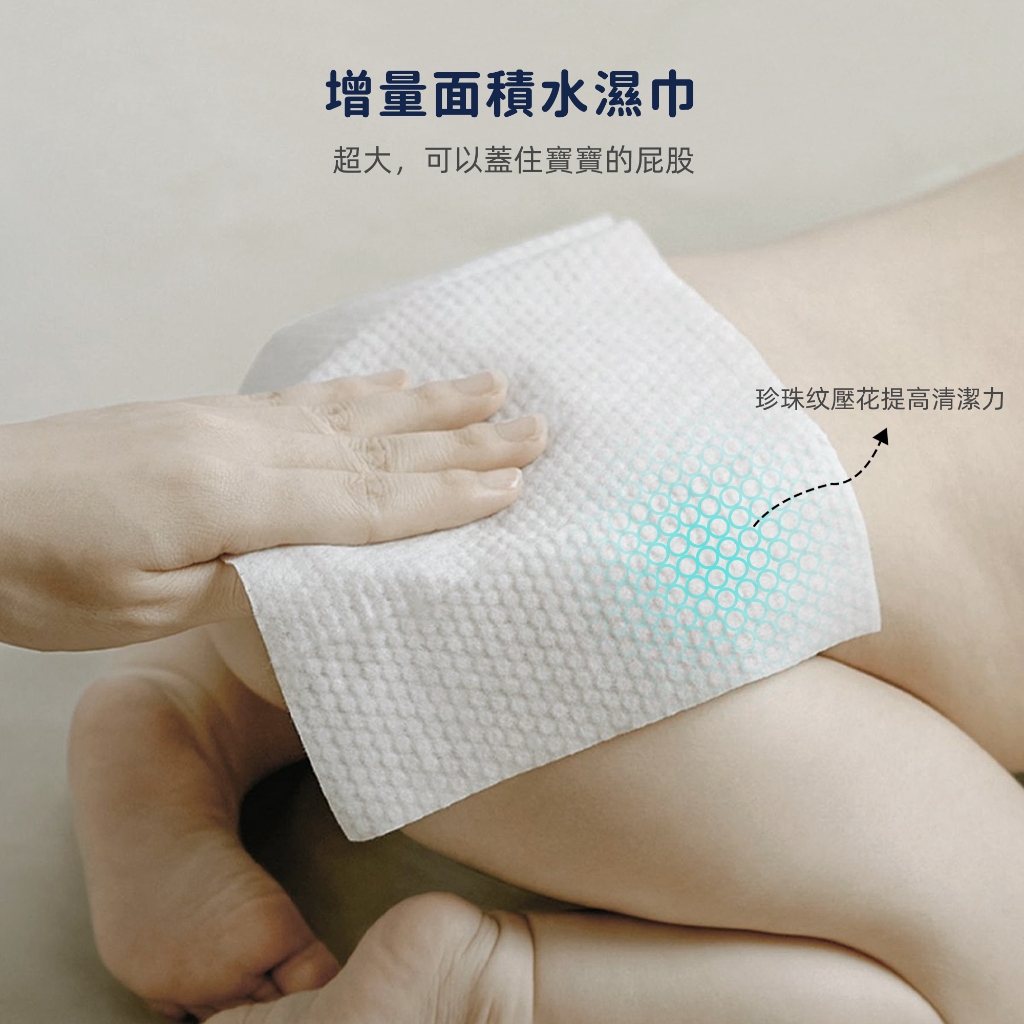 Aiwibi 純水EDI嬰兒濕紙巾 80抽12包入 濕紙巾 純水濕巾 敏感肌適用 無味加厚款 箱購, , large