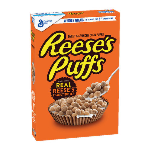 Reeses Puffs花生巧克力早餐脆球, , large