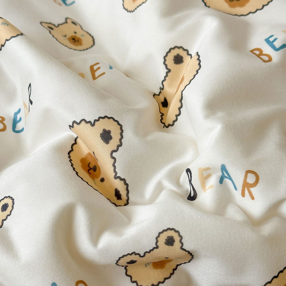 【Betrise】Big headed bear | Lazy soft Q knitted cotton antibacterial soy fiber air-conditioning quilt/cooling quilt (150x200cm), , large