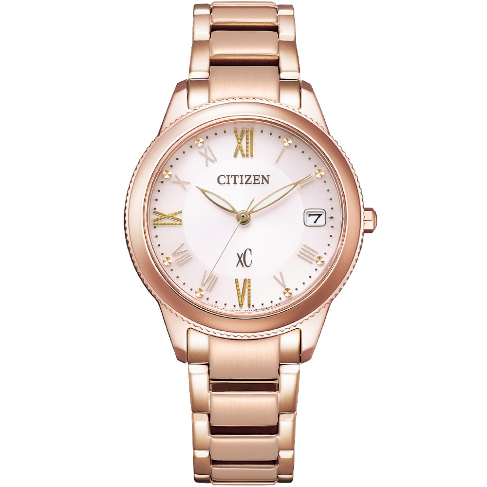 CITIZEN 星辰 XC 亞洲限定 情人節推薦款 光動能女錶 EO1232-56W, , large