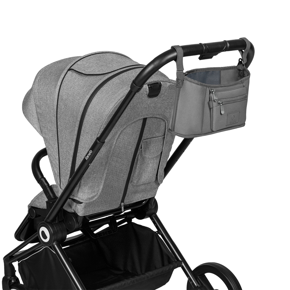 【Lionelo】  LITTLE CUBE Pram bag (Grey)　, , large