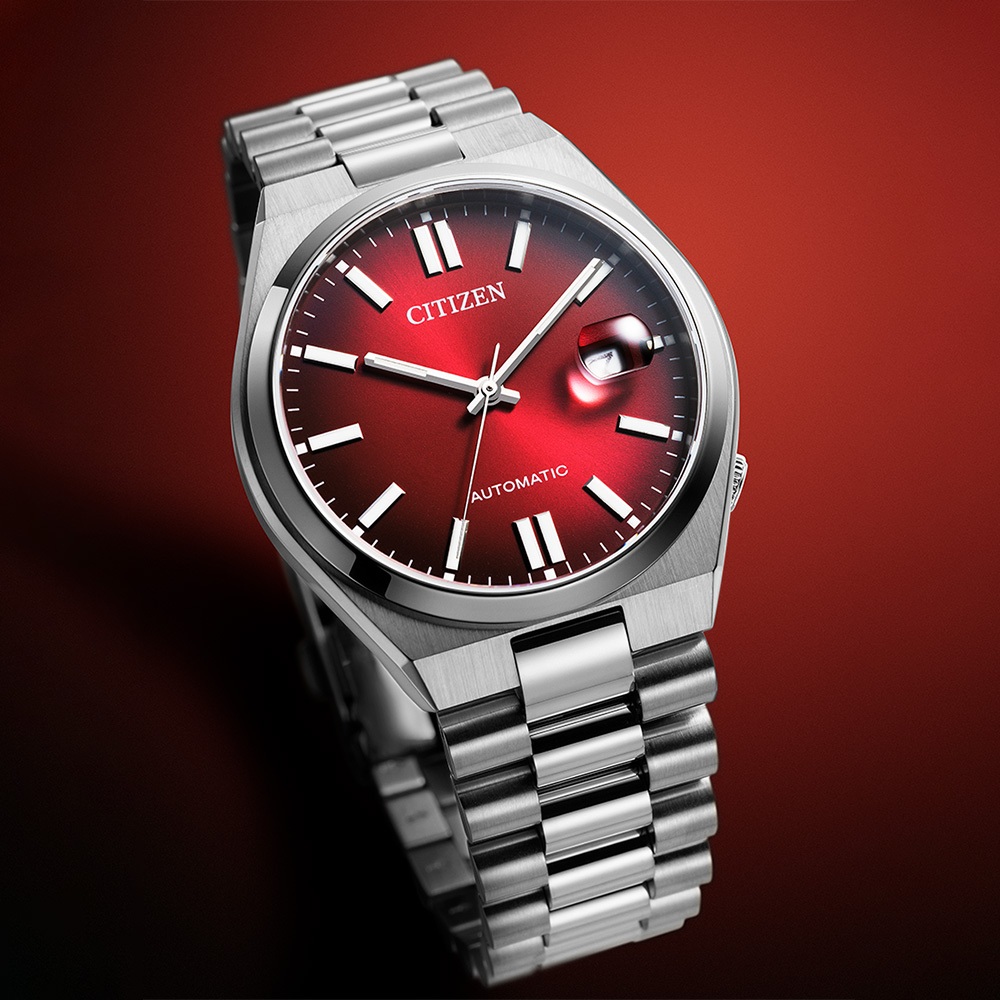 CITIZEN 星辰 限量款 TSUYOSA 青春撞色機械錶-漸層紅 禮物 NJ0150-56W, , large