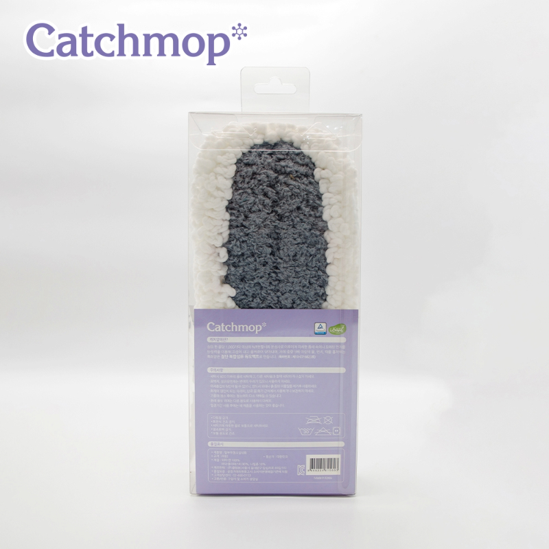 【THE LOEL】韓國製神奇抹布系列- Catchmop 神奇鞋底加厚清潔拖鞋 (斑馬紋) 🎉雙12優惠(12/1~12/14)-買就送 Catchmop 多用途圓形清潔布1入裝, , large