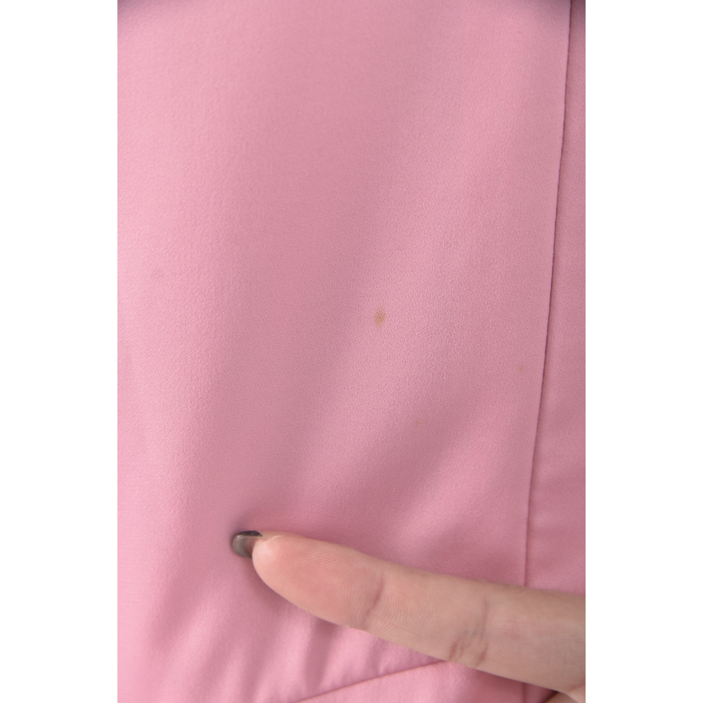(S) la feta質感V領粉色洋裝二手衣, , large