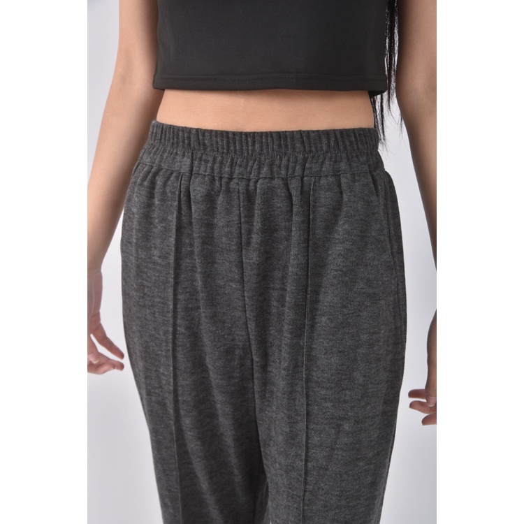 (S) 【智恩私服】高腰質感灰色長褲二手衣, , large