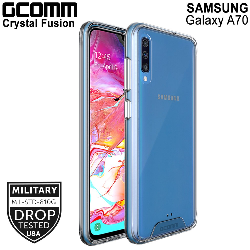 GCOMM Galaxy A70 晶透軍規防摔殼 Crystal Fusion, , large