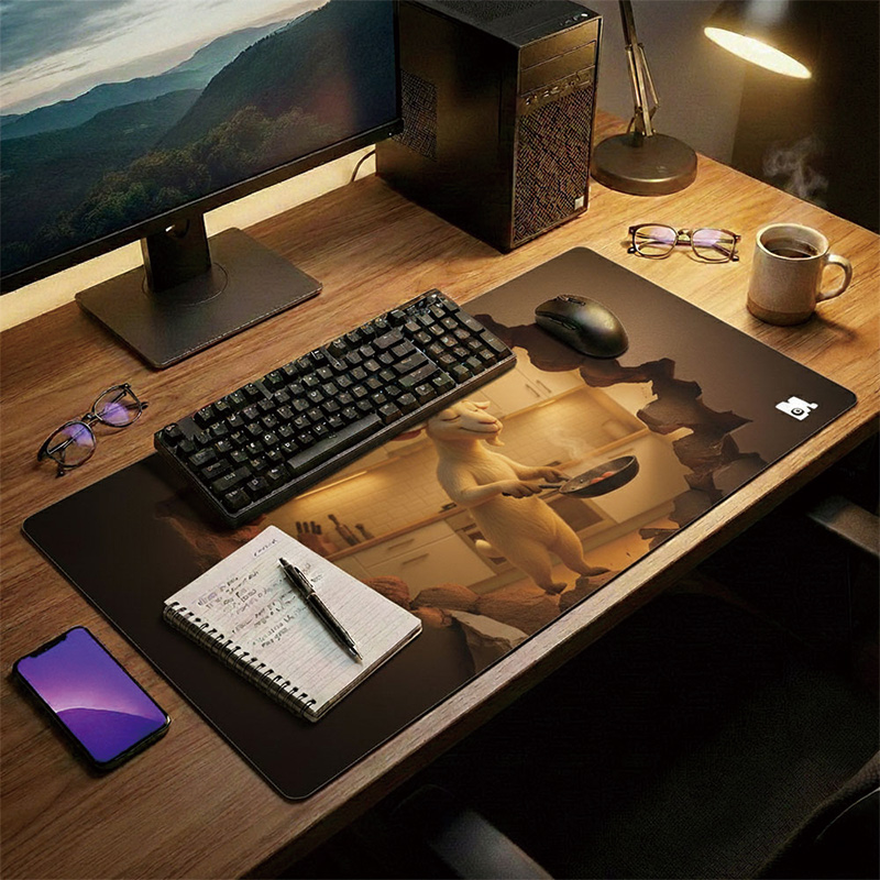 【Monster】 3D Scene Desk Mat (60x34cm) &ndash; Chef Sheep, , large
