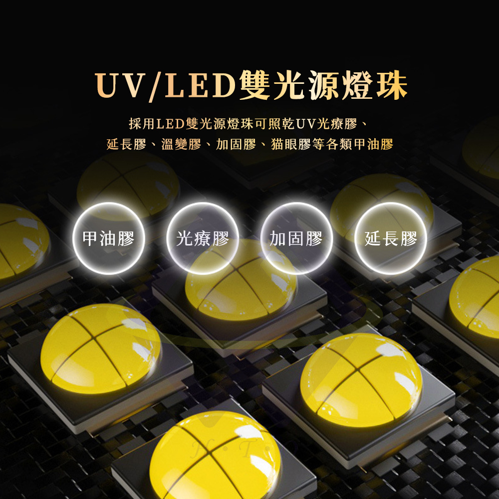 【禾統】180W雙手美甲燈／180W／1台(雙光源  60顆燈珠 光療機 數位顯示 可拆底板 四檔可調 大功率 生日禮物), , large