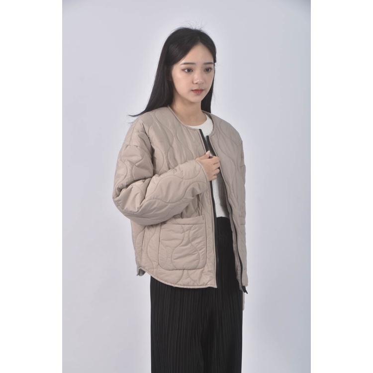 (XL) net印紋棕色外套二手衣, , large