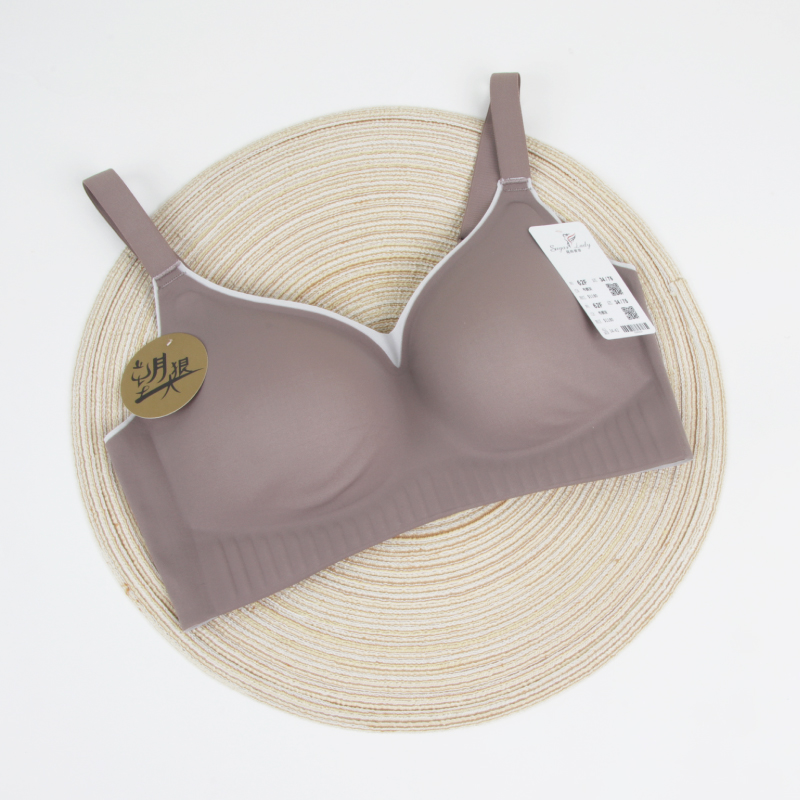 Anti-gravity Seamless Bra, Wireless, BCD Full Cup, Brown Gray 42, , large